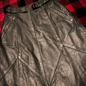 ☮️SOLD☮️Brand new with tags Dija Real Leatherwear Long Skirt